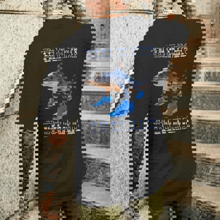 Tralalero Tralala イタリアンブレインレッドミーム メンズTシャツ バックプリント 彼への贈り物