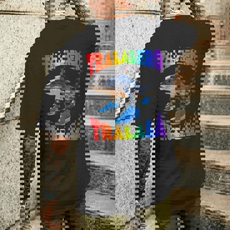 Tralalero Tralala イタリアンブレインロットミーム メンズTシャツ バックプリント 彼への贈り物