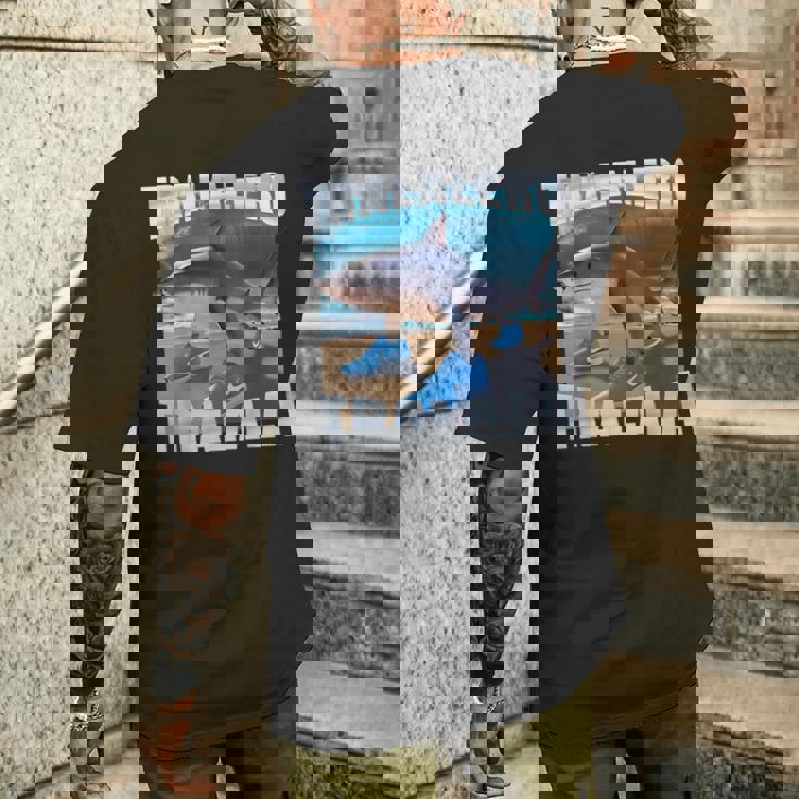 Tralalero Tralalahark Meme イタリアンブレインロットtシャツ メンズTシャツ バックプリント 彼への贈り物