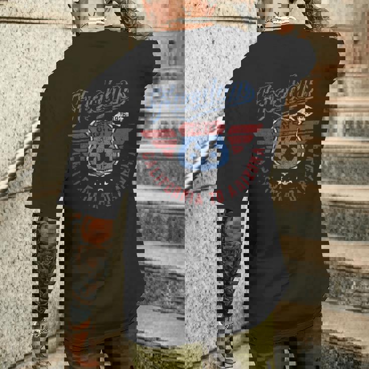 Trendy Route 66 Freedom California To Arizona 1926 メンズTシャツ バックプリント 彼への贈り物