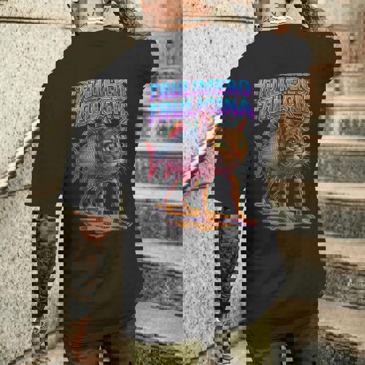 Trulimero Trulicina イタリアンブレインロットミーム メンズTシャツ バックプリント 彼への贈り物