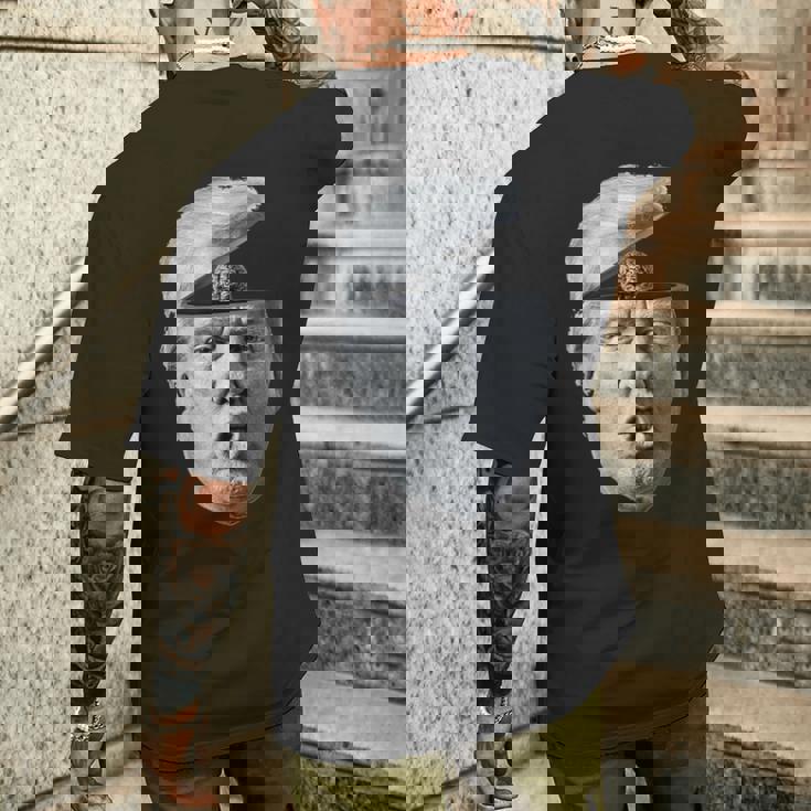 Trump Brain Anti-Trump メンズTシャツ バックプリント 彼への贈り物