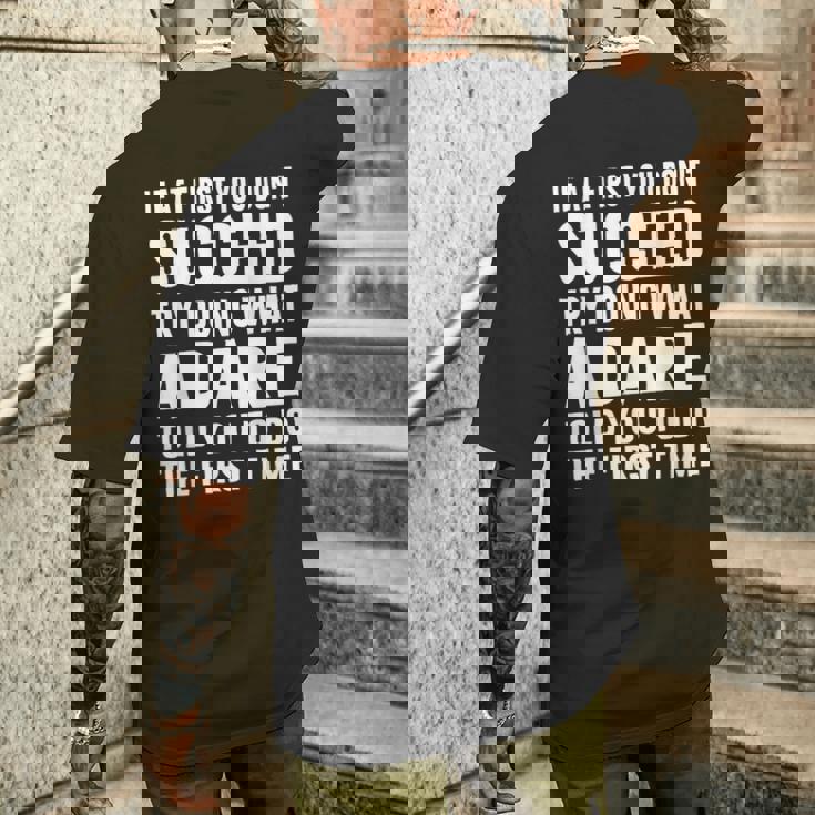 Try Doing What Adare Told Adare シャツ メンズTシャツ バックプリント 彼への贈り物