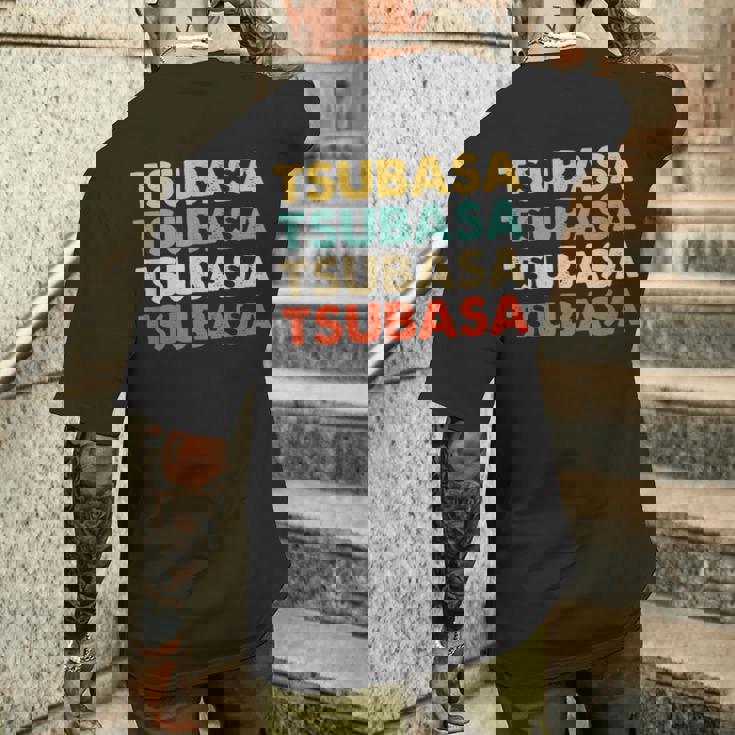 Tsubasa 翼 メンズTシャツ バックプリント 彼への贈り物