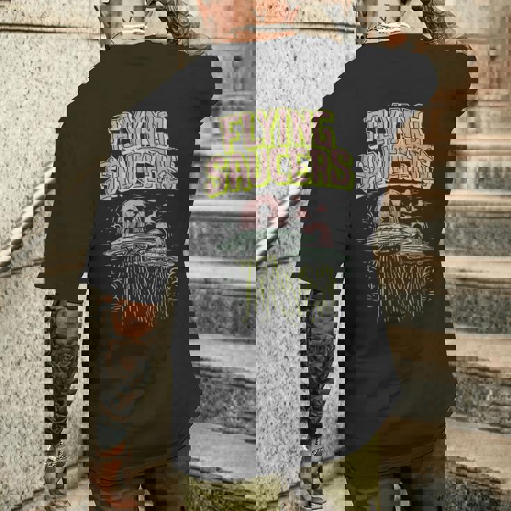 Ufo ロズウェルエイリアン空飛ぶ円盤おれは去りたい メンズTシャツ バックプリント 彼への贈り物