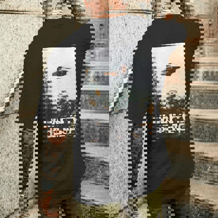 Ufoシャツ I Want To Believe Alien Ufotシャツ メンズTシャツ バックプリント 彼への贈り物