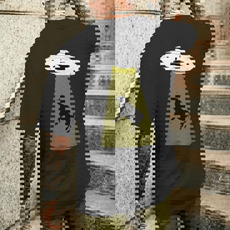 Ufo牛誘拐シャツ メンズTシャツ バックプリント 彼への贈り物