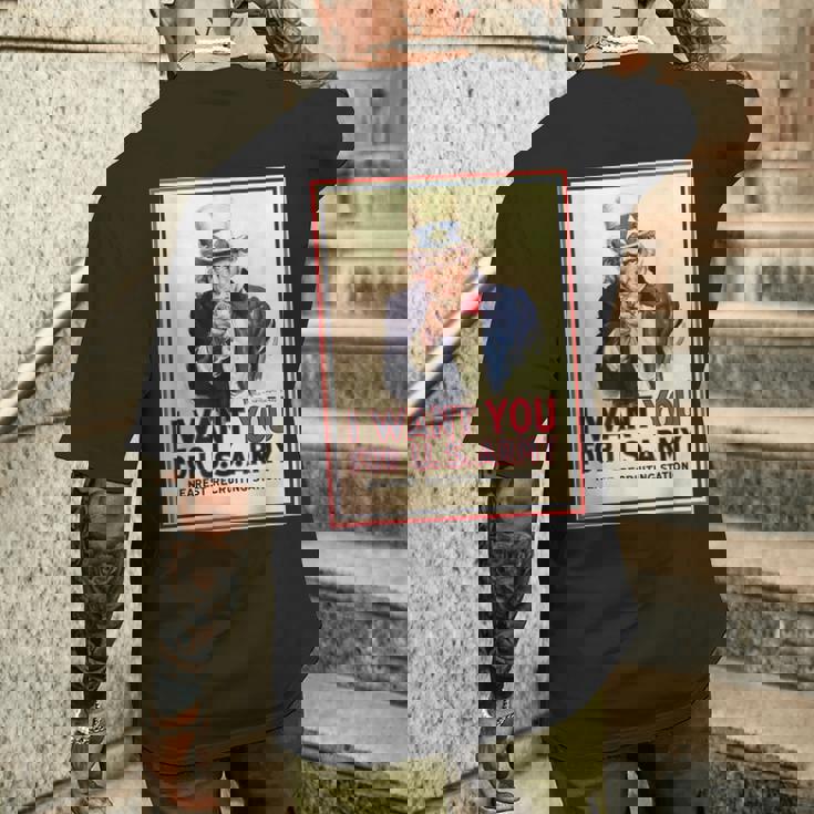 Uncleam I Want You For Us Army ビンテージポスターtシャツ メンズTシャツ バックプリント 彼への贈り物