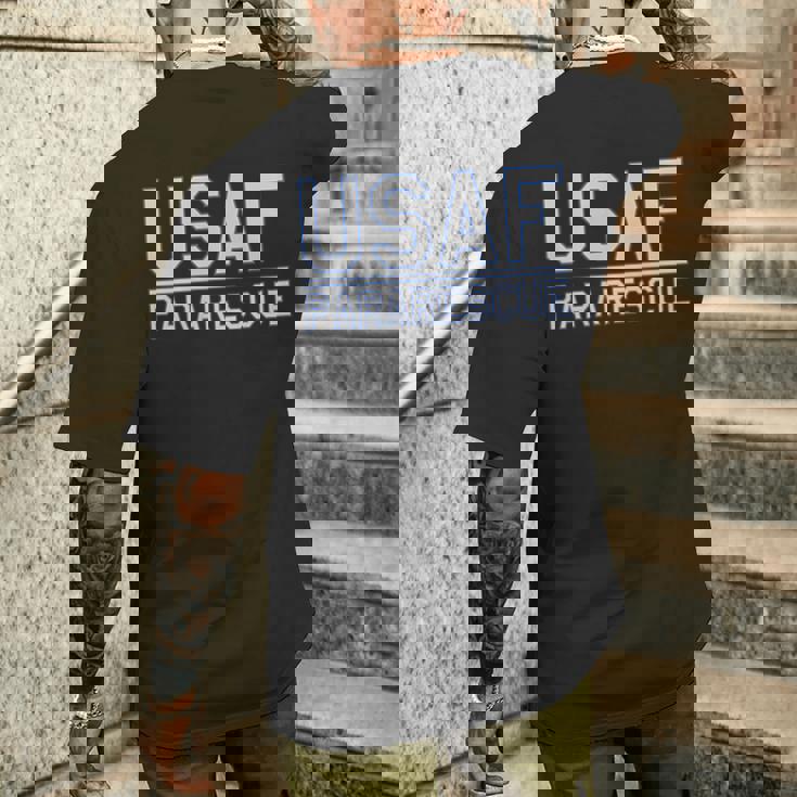 Us Air Force Usaf パラレスキュー Pj レスキュー メディックリカバリー メンズTシャツ バックプリント 彼への贈り物