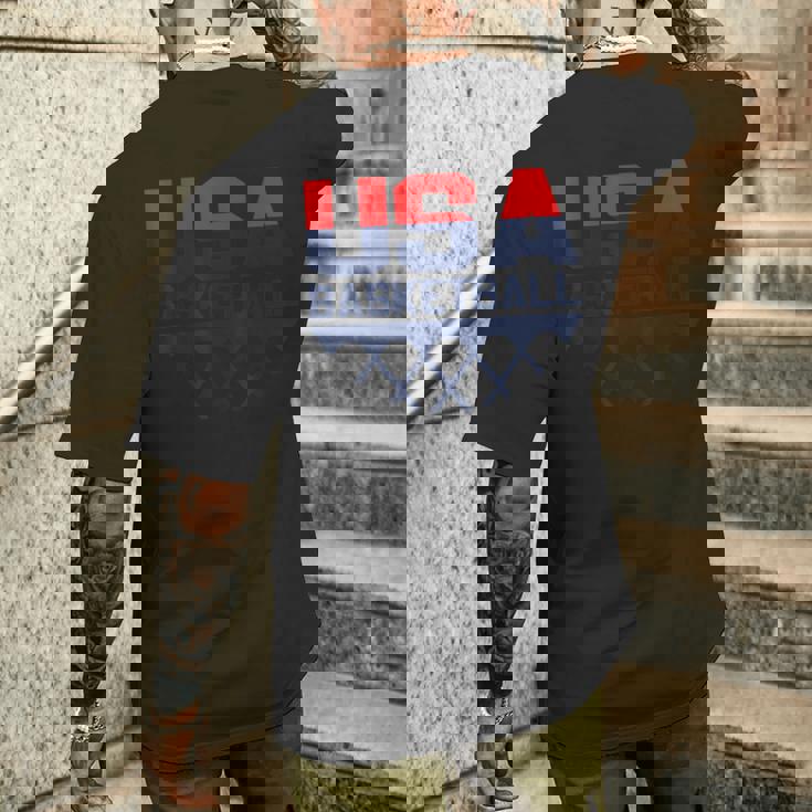 Usaチームスポーツバスケットボール メンズTシャツ バックプリント 彼への贈り物