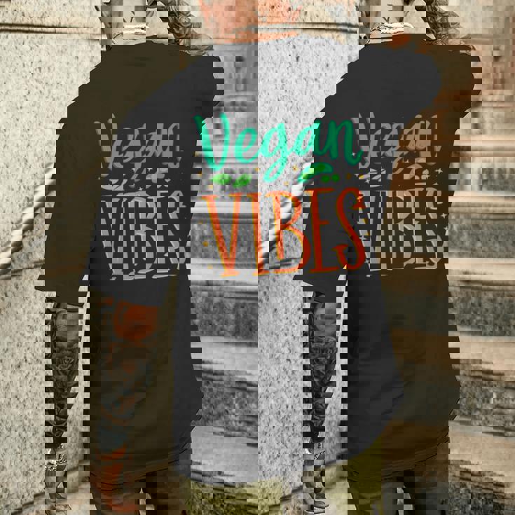 Veganibes 面白いヴィーガン主義 ベジタリアン 植物 ヴィーガン メンズTシャツ バックプリント 彼への贈り物