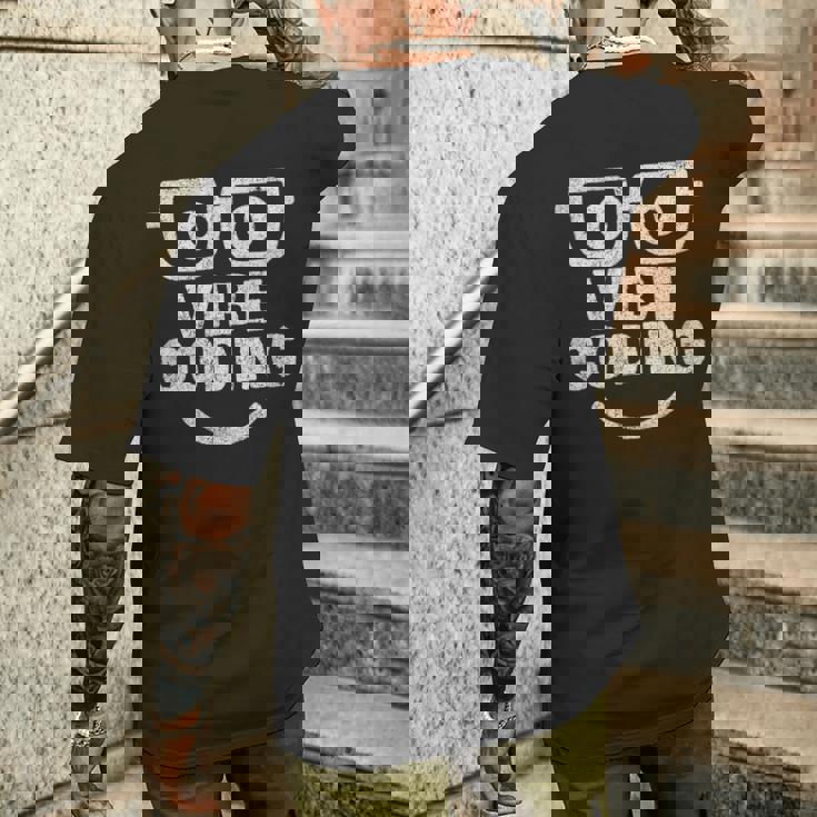 Vibe Coding ユーモア メンズTシャツ バックプリント 彼への贈り物