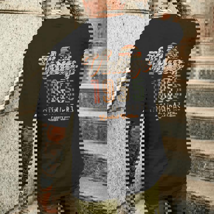 Vintage 1955年 限定版 誕生70周年記念パームス レトロ メンズTシャツ バックプリント 彼への贈り物