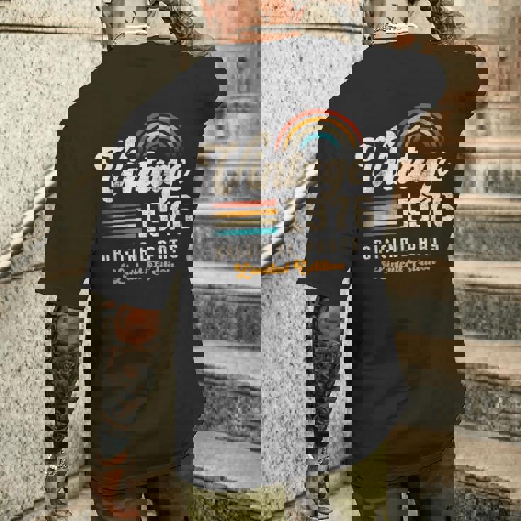 Vintage 1976 オリジナルパーツ 49周年記念 レトロ メンズTシャツ バックプリント 彼への贈り物