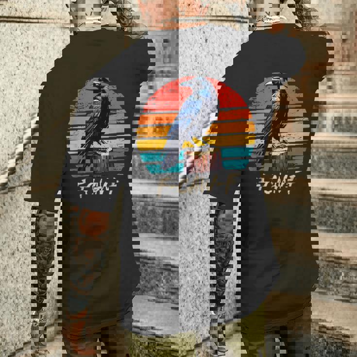 Funny F-Caw-F T-Shirt Herren - Lustiger Krähen-Druck Für Gothic-Fans