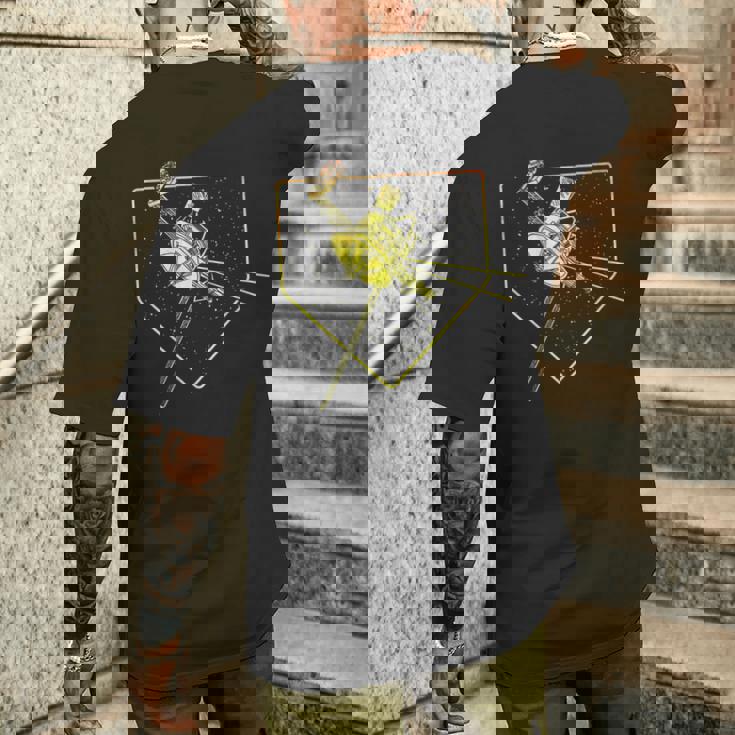 Voyager 宇宙探査機 太陽系 天文学 メンズTシャツ バックプリント 彼への贈り物