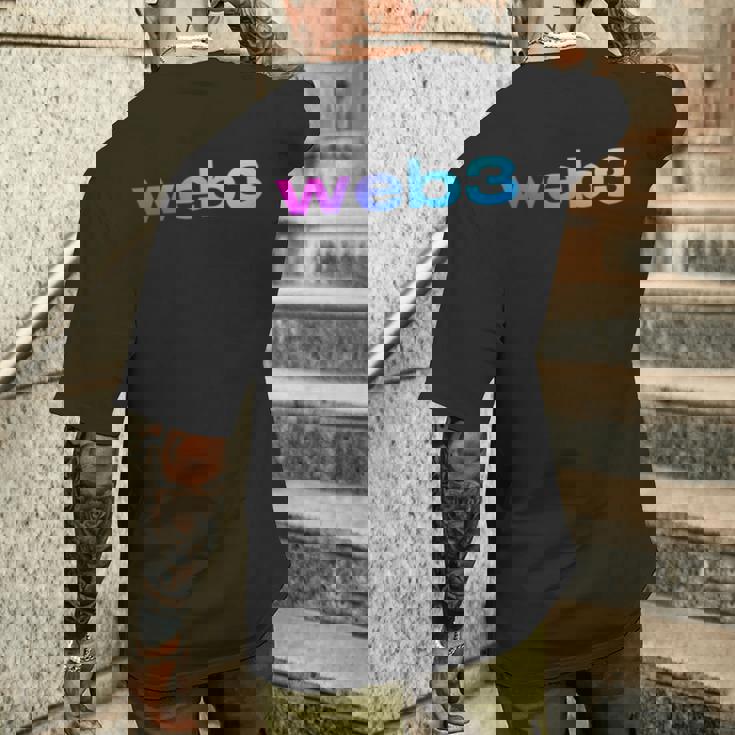 Web3 暗号ブロックチェーン オープンインターネットnftアート メンズTシャツ バックプリント 彼への贈り物