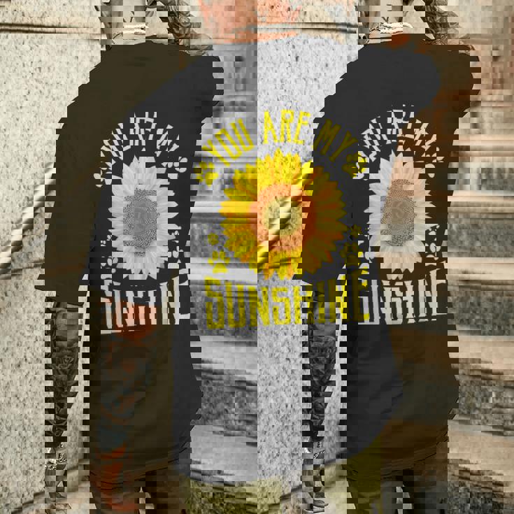 You Are Myunshine ひまわり メンズTシャツ バックプリント 彼への贈り物