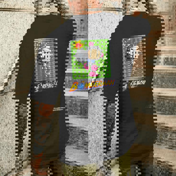 「ボンバーマン」白ボン（F） メンズTシャツ バックプリント 彼への贈り物