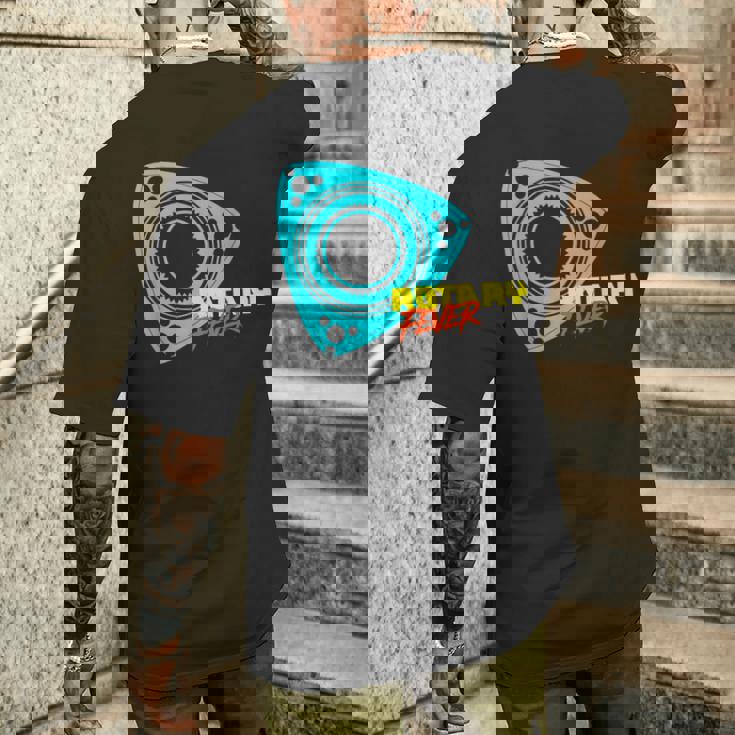 「ロータリーフィーバー」ロータリーエンジン メンズTシャツ バックプリント 彼への贈り物