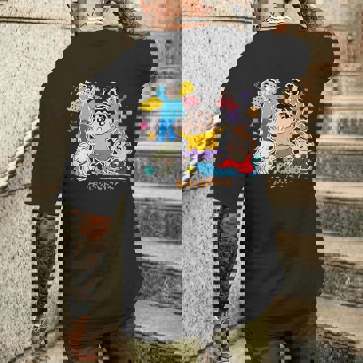 【まんが】クレヨンしんちゃん 野原一家 メンズTシャツ バックプリント 彼への贈り物