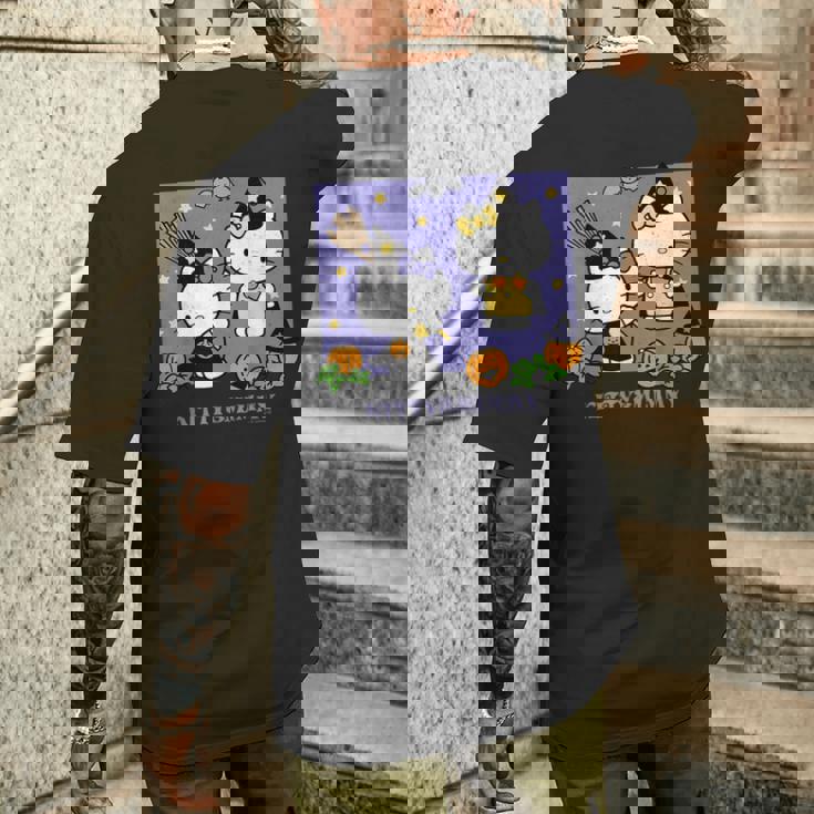 【ハロウィン特集】Usデザイン ハローキティ ミミィと一緒 メンズTシャツ バックプリント 彼への贈り物