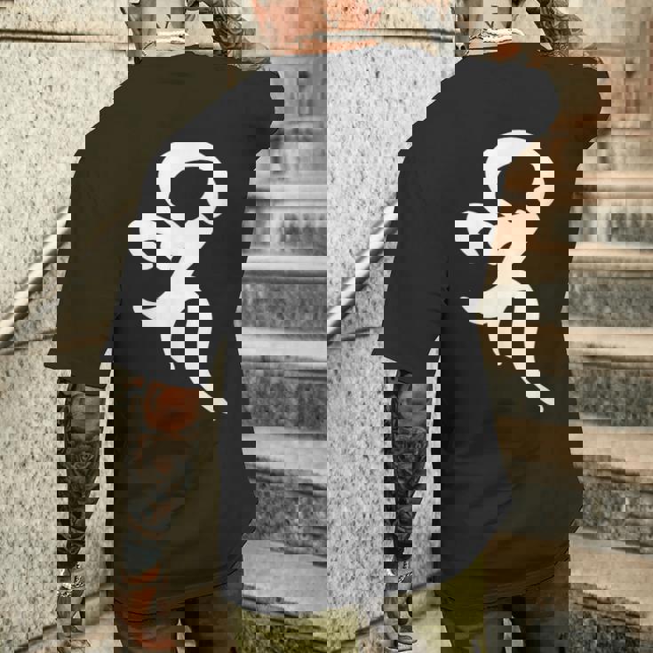 【ベイ】梵字 薬師如来 薬王菩薩 手書き 悉曇文字 古代文字 仏教 グッズ 守護神 開運 縁起物 お守り スピリチュアル メンズTシャツ バックプリント 彼への贈り物