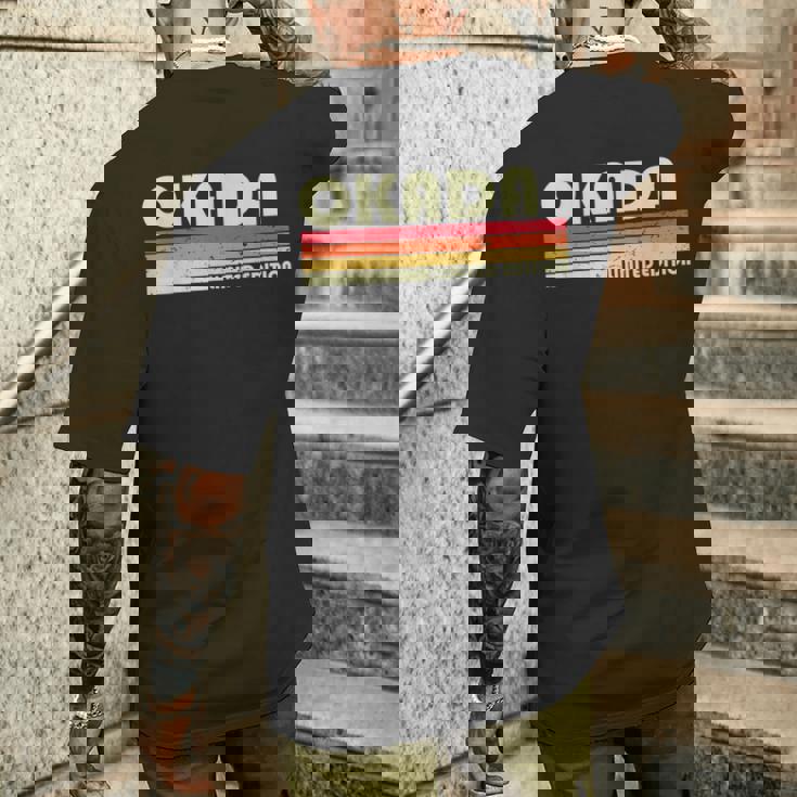 【岡田 おかだ】名前 名字 家族お揃い ギャグ ネタ ウケ狙い 贈り物 ギフト 面白い おもしろ メンズTシャツ バックプリント 彼への贈り物