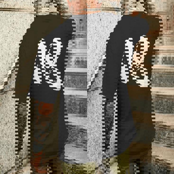 【心】一文字 漢字 日本語 毛筆 書道 筆文字 言葉 和柄 日本 かっこいい お土産 海外 おもしろ 面白い 文字入り メンズTシャツ バックプリント 彼への贈り物