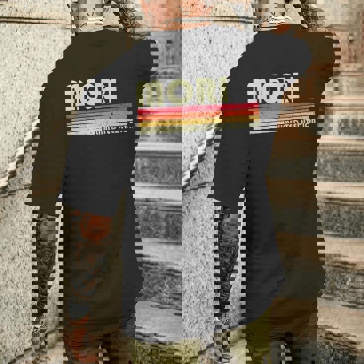 【森 毛利 もうり】名前 名字 家族お揃い ギャグ ネタ ウケ狙い 贈り物 ギフト 面白い おもしろ メンズTシャツ バックプリント 彼への贈り物