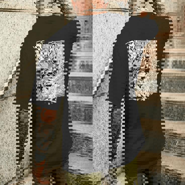 【百鬼あやめ】『ヤマト神想怪異譚』漫画コマtシャツ（本人セレクト 日本語） メンズTシャツ バックプリント 彼への贈り物