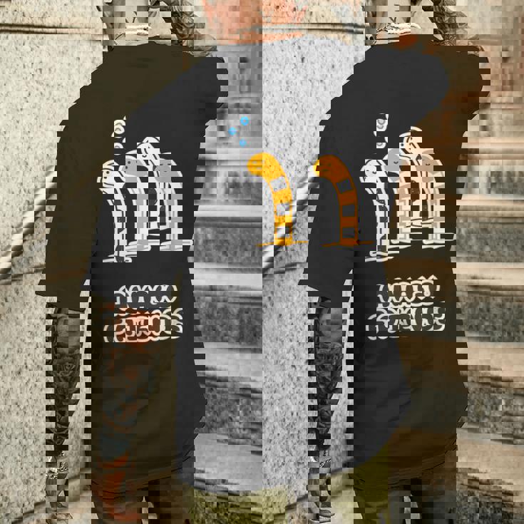 あなごフレンズ《チンアナゴ & ニシキアナゴ》【どうぶつフレンズ】水族館 ゆるくて かわいい 面白 動物 イラスト メンズTシャツ バックプリント 彼への贈り物