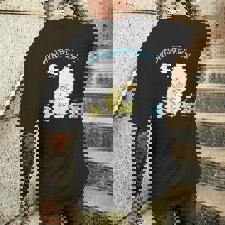 あひるのペックル リトルペックル メンズTシャツ バックプリント 彼への贈り物