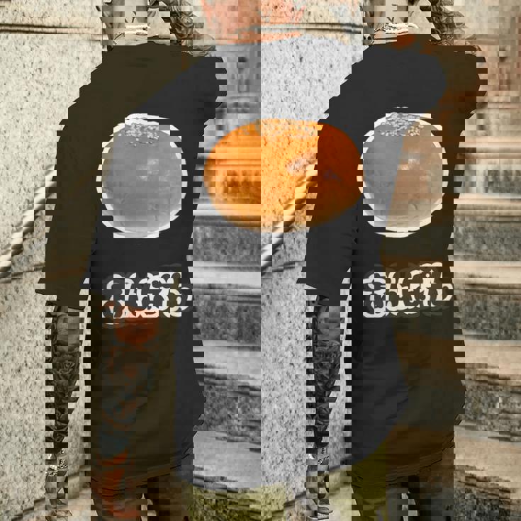 あんぱん《スイーツ ポップ》食べ物 かわいい 面白い デザイン メンズTシャツ バックプリント 彼への贈り物