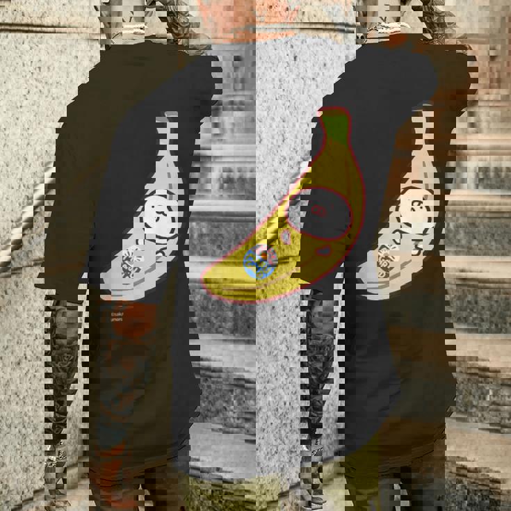 うさまるバナナまる ダークカラー メンズTシャツ バックプリント 彼への贈り物