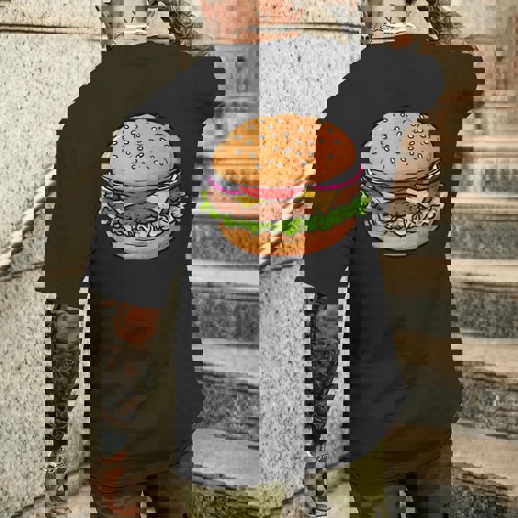 おいしい食通にインスパイアされた メンズTシャツ バックプリント 彼への贈り物