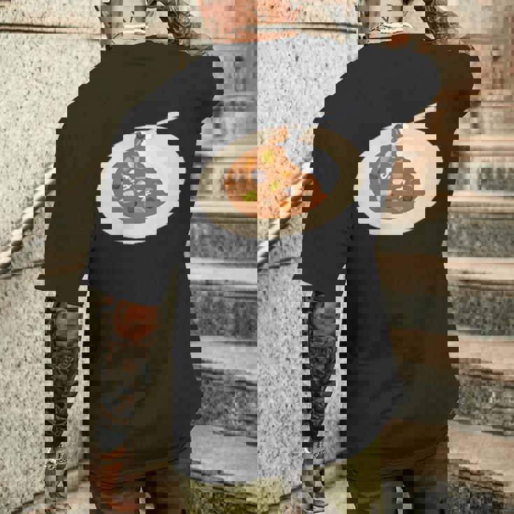 おかしなカレーライス メンズTシャツ バックプリント 彼への贈り物