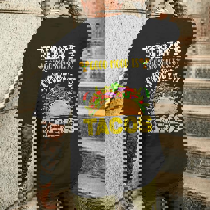 おもしろタコス シンコ・デ・マヨ タコスフェスティバル ビーガン メキシコ料理 メンズTシャツ バックプリント 彼への贈り物