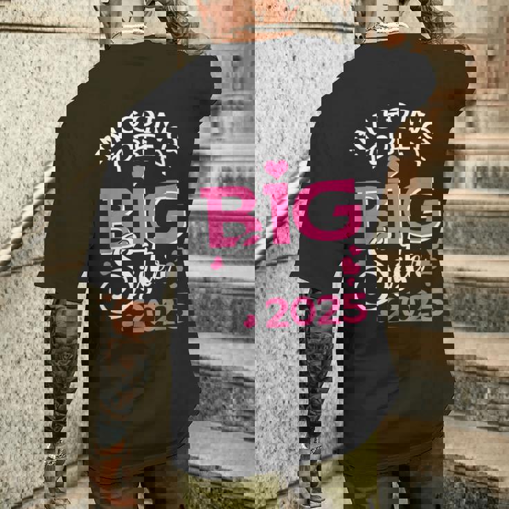 お姉さんになる 2025 妊娠のお知らせ メンズTシャツ バックプリント 彼への贈り物