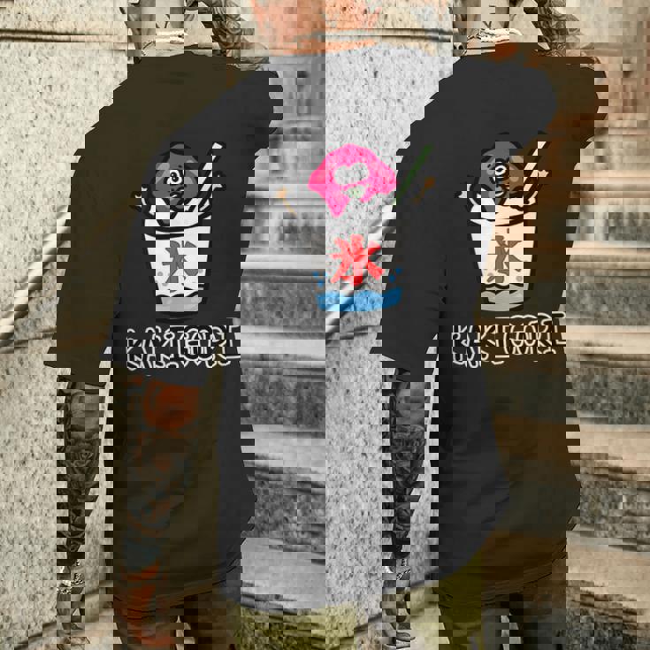 かき氷さんいちご メンズTシャツ バックプリント 彼への贈り物