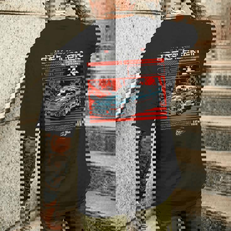 かっこいい レトロ ヴィンテージ ジャパニーズjdm 東京ジャパン ドリフト レースカー メンズTシャツ バックプリント 彼への贈り物