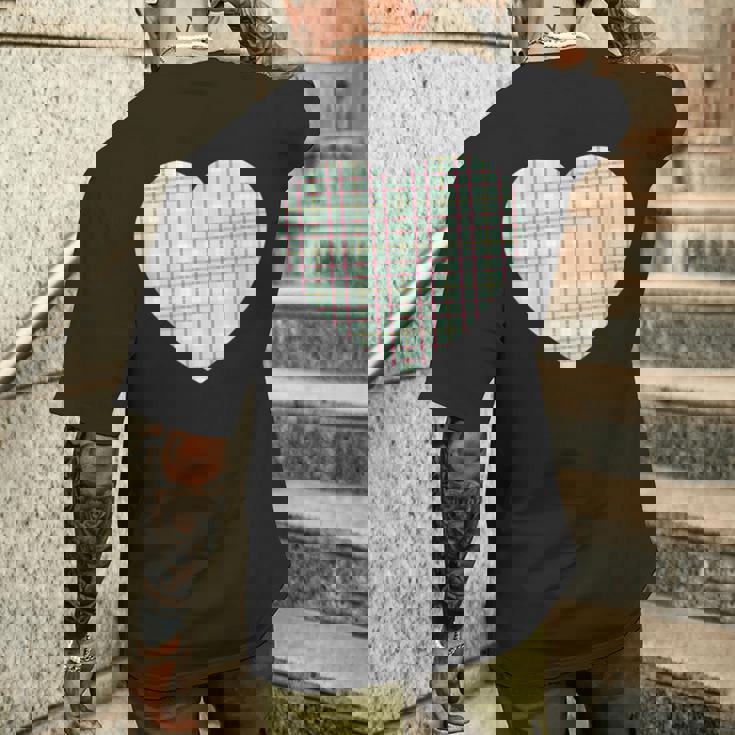 かわいい レトロ チェック柄 ギンガム柄 ミニマリスト メンズTシャツ バックプリント 彼への贈り物