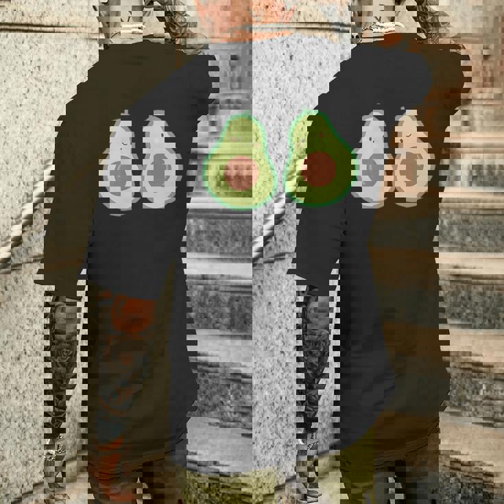 かわいいアボカド メンズTシャツ バックプリント 彼への贈り物