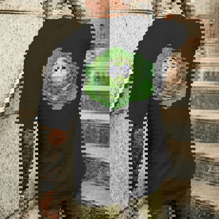 かわいいキャベツチーム ハロウィンコスチューム キャベツ愛好家 ビーガンtシャツ メンズTシャツ バックプリント 彼への贈り物