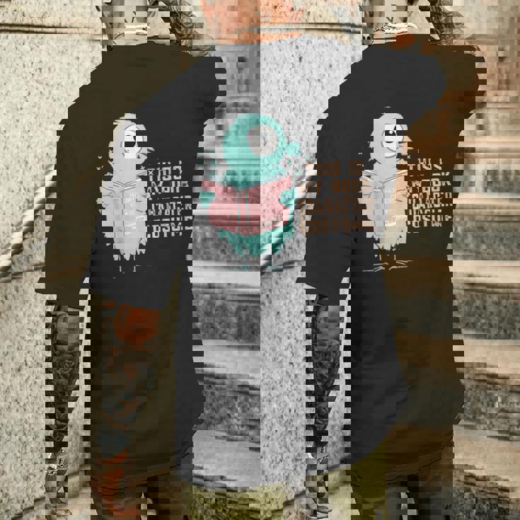 かわいいピジョン This Is My Book キャラクターコスチューム 読書用 メンズTシャツ バックプリント 彼への贈り物