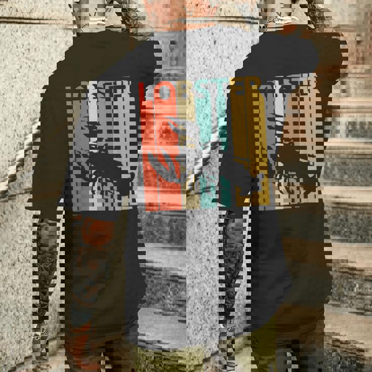 かわいいロブスターの動物 メンズTシャツ バックプリント 彼への贈り物