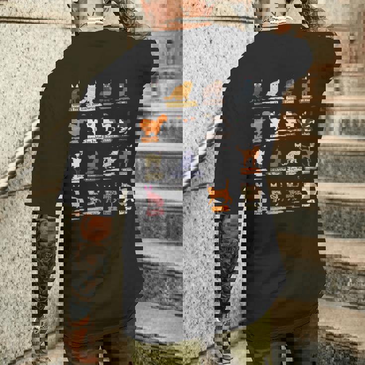 かわいい猫の種類 メンズTシャツ バックプリント 彼への贈り物