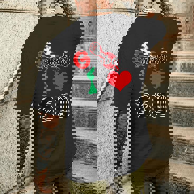 がんばろう Ganbarou 石川 能登 地元愛 応援 復興 メンズTシャツ バックプリント 彼への贈り物