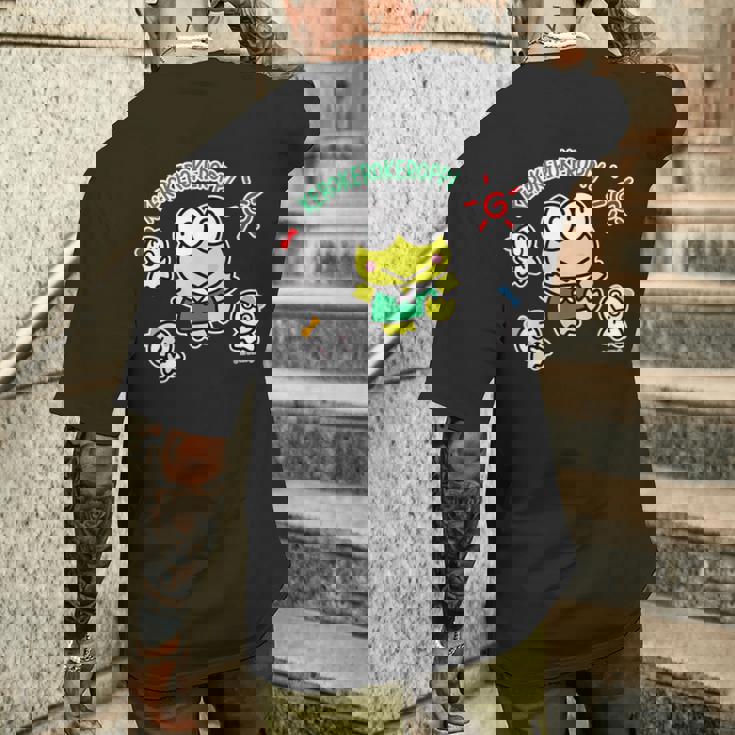 けろけろけろっぴ てるてるぼうず ダークカラー メンズTシャツ バックプリント 彼への贈り物