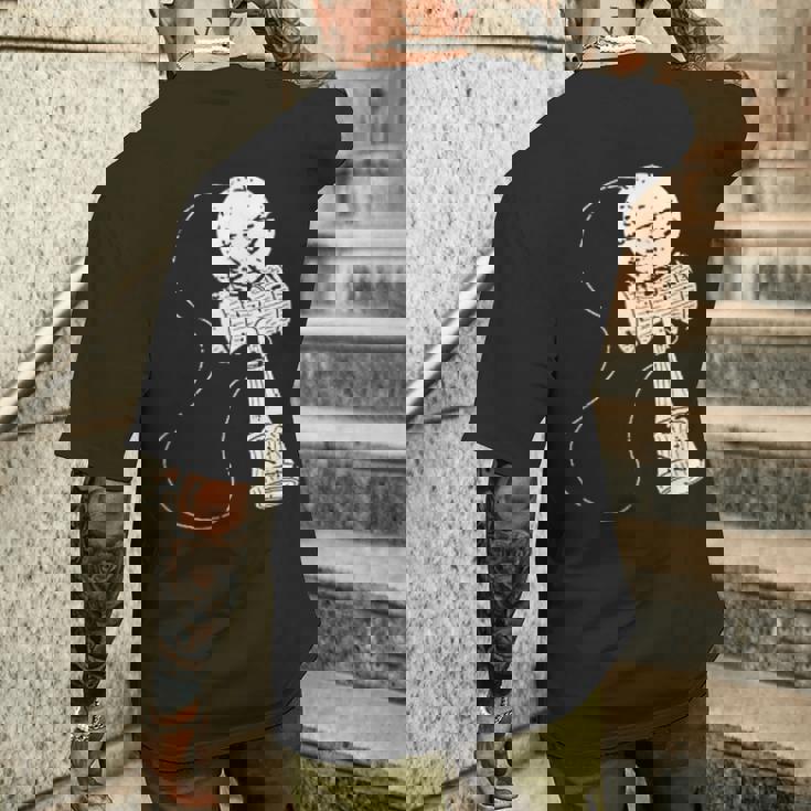 けん玉プレーヤー けん玉アパレル けん玉 トリックトレーニングギア メンズTシャツ バックプリント 彼への贈り物